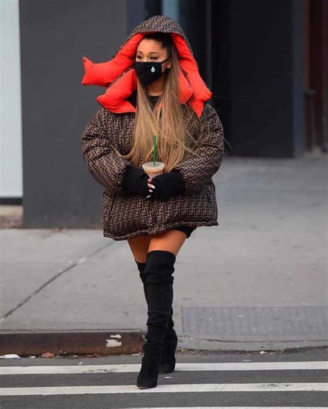 ariana fendi coat|fendi jacket.